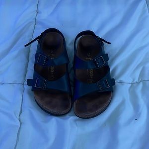 Navy blue Birkenstocks